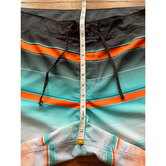 BILLABONG 22" Multicolored Stripe Boardshorts sz 38 - Picture 9 of 12